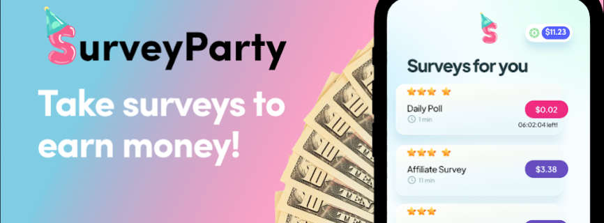 SurveyParty – Earn Cash Fast