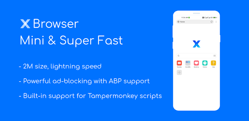 XBrowser – Mini & Super fast